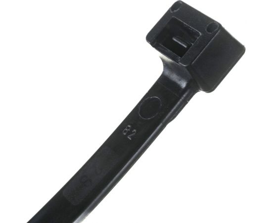 Ленточный хомут с нейлоновым язычком BERNER черный, 380x7.8 369986 – изображение 4