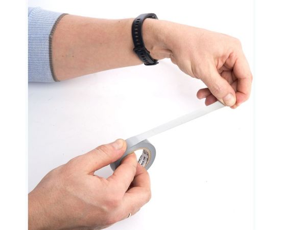 Изоляционная лента STEKKER intp01315-20 0,13x15 мм, 20 м, серебро 39905 – изображение 4