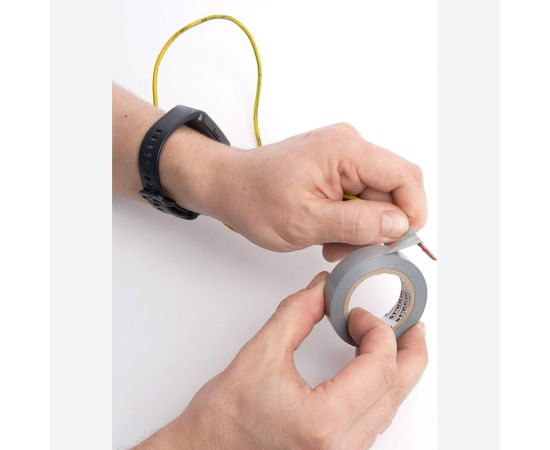 Изоляционная лента STEKKER intp01319-10 0,13x19 10 м, серебро 39908 – изображение 5