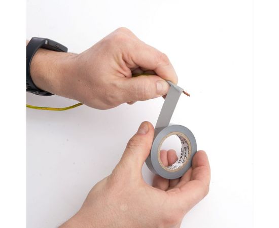 Изоляционная лента STEKKER intp01319-20 0,13x19 мм, 20 м, серебро 39911 – изображение 6