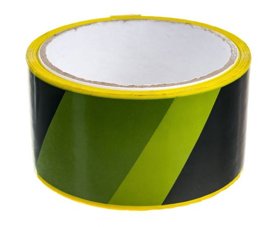 Хозяйственная разметочная лента Tech-Krep 50 мм, 33 м, 47 мкн, жёлто-чёрный 151932 