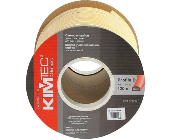 Уплотнитель KIM TEC D-100 коричневый 8х9 мм 11590139 