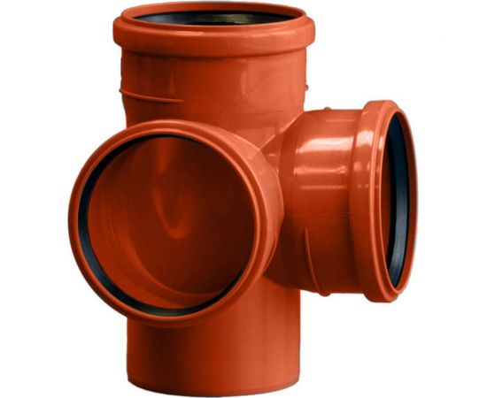 Крестовина ПОЛИТЭК двухпл. 110x110x110/87 (наруж.), 110110287 