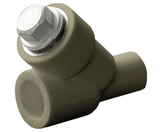 Сетчатый фильтр ПОЛИТЭК внутр./наруж. 40x1 PPRC (СЕРЫЕ) 9100314001с 