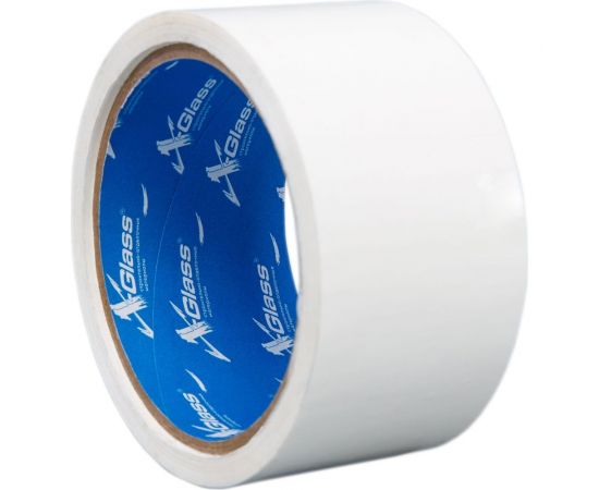 Упаковочная клейкая лента X-Glass белая, 50 мм, 41 м, 43 мкм, арт 1405 УТ0007009 – изображение 2