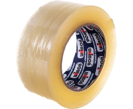 Упаковочная клейкая лента UNIBOB 600 прозрачная 48 мм х 132 м 211727 – изображение 2