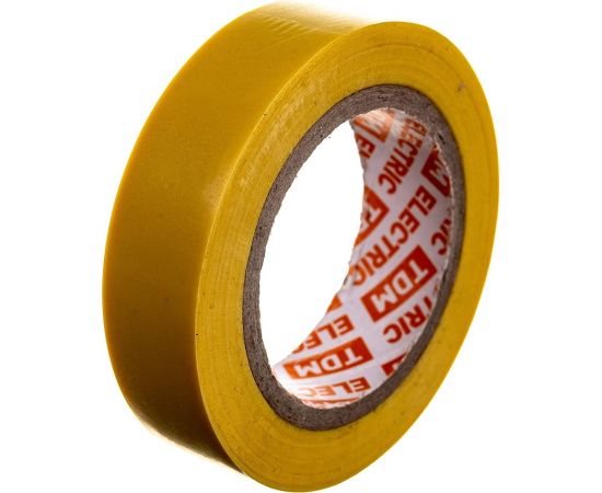 Изолента ПВХ TDM 0,13x15 мм желтая, 10 м SQ0526-0022 – изображение 3