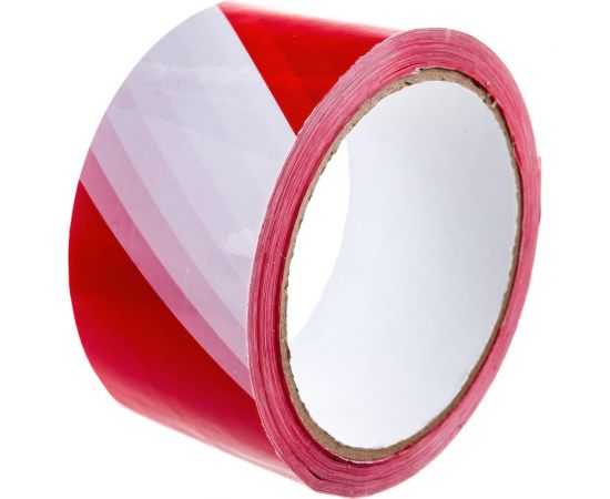 Хозяйственная разметочная лента Tech-Krep 50 мм, 50 м, 47 мкн, красно-белый 152479 – изображение 3