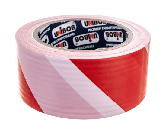 Сигнальная лента UNIBOB бело-красная 50 мм х 150 м 211777 – изображение 4