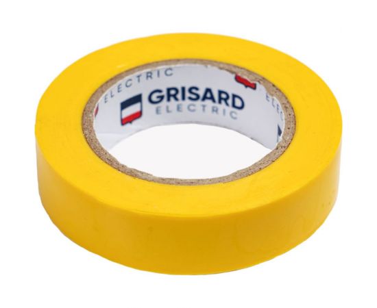 Универсальная изолента Grisard Electric 0,15x15 мм, желтая, 10 м, 10 шт. GRE-013-0024 – изображение 4