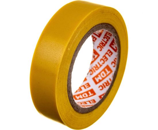 Изолента ПВХ TDM 0,13x15 мм желтая, 10 м SQ0526-0022 – изображение 4