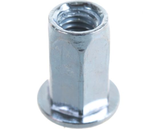 Заклепка-гайка ЦКИ М6х14.7 плоск. шестигранная СТ. Ц под пакет 0.8-3 мм, 500 шт. 50412 – изображение 4