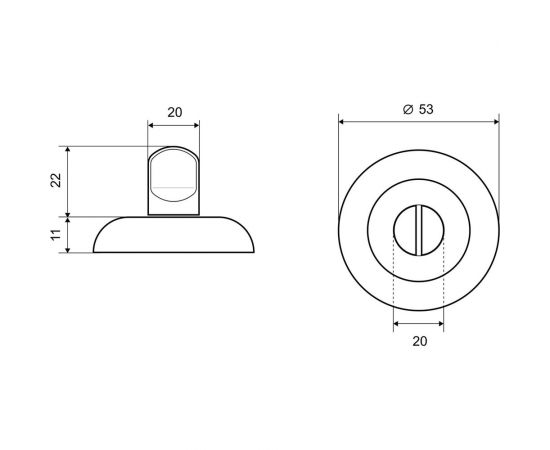 Накладка на ручку Фабрика замков A 100 BK PC СТ-00001403 – изображение 5