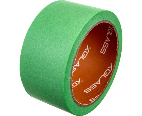 Малярная клейкая лента для наружных работ X-Glass УФ-стойкая, 100С, зелёная, 50 мм, 25 м, крепированная УТ0008124 – изображение 5