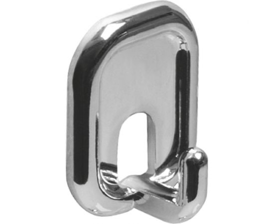 Самоклеящийся крючок Amig пластик, покр. хром, 2 шт. в дисп. 206-45х32х21CR 