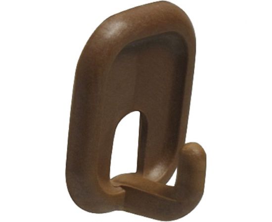 Самоклеящийся крючок Amig пластик, коричневый 2 шт. в дисп. 206-45х32х21MAR 