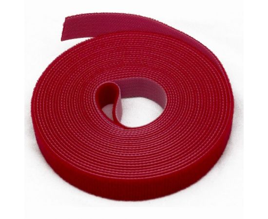 Лента (липучка) в рулоне Hyperline WASNR-5x16-RD ширина 16 мм, длина 5 м, красная 401660 