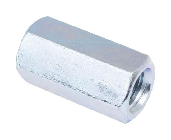 Переходная гайка Стройбат DIN 6334 М16 белый цинк 4 шт 307820 