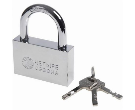 Навесной замок ЧЕТЫРЕ СЕЗОНА Сталь 70 мм 79-0037 