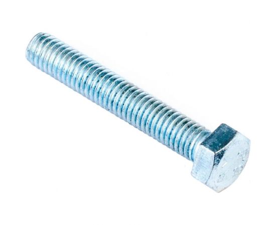 Болт Стройбат DIN 933 М5x30 белый цинк 80 шт 005531 