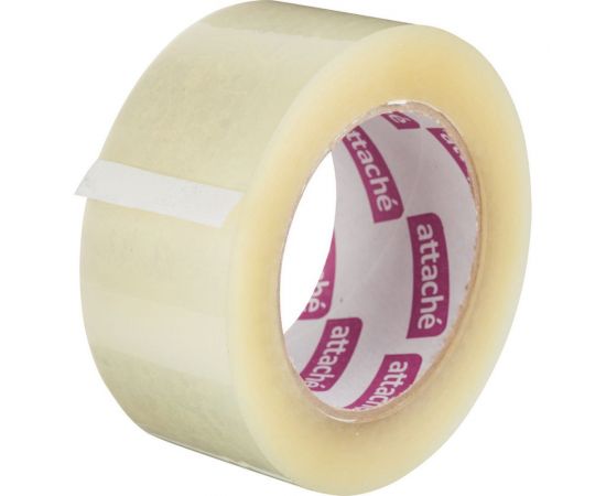 Упаковочная клейкая лента Attache 48 мм х 132 м, 45 мкм, прозрачная 107247 