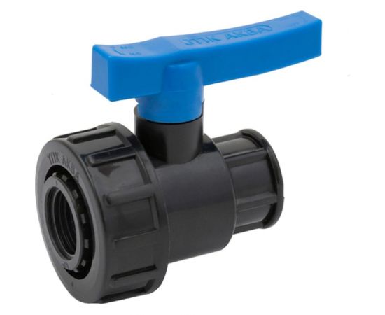 Шаровой компрессионный кран ПОЛИТЭК ВР/ВР 1x1 ТПК-АКВА, 551220101 