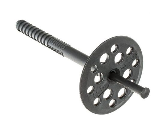 Дюбель для утеплителя с пластмассовым гвоздем Стройбат 10x220 мм, 25 шт. 259120 