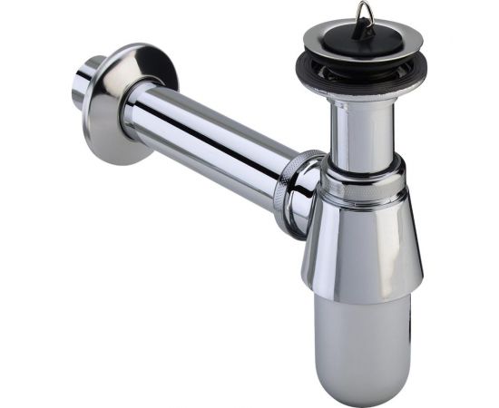 Сифон для раковины VIEGA латунь, с пробкой, 1 1/4x32, хром, неразъемная чашка выпуска 00000020389 102845 