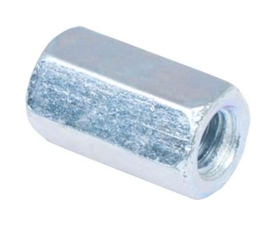 Переходная гайка Стройбат DIN 6334 М12 белый цинк 8 шт 307800 