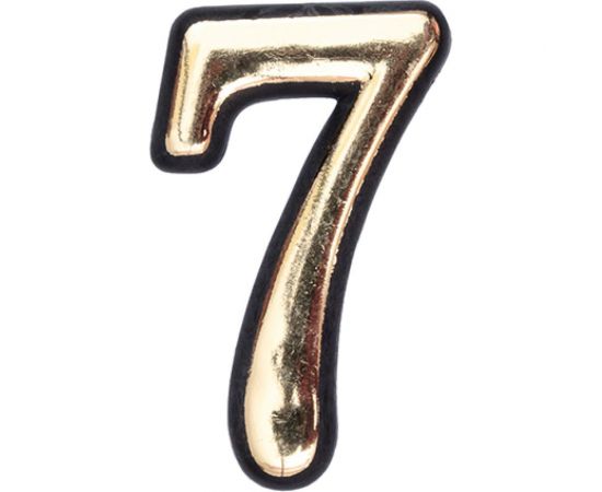 Цифра СКОБЯНОЙ самокл., мал., золото, ""7"" 002641 