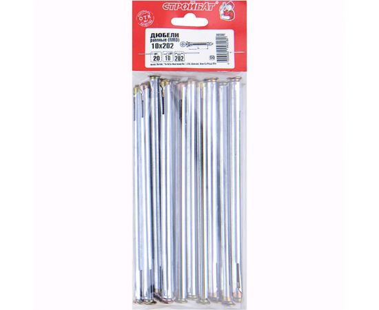 Металлический рамный дюбель Стройбат MRD 10x202 цинк 20 шт. 038020 – изображение 2