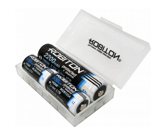 Футляр для элементов питания Robiton B2 футляр на 2 аккумулятора 18650/4 16340 PK1 12685 – изображение 2