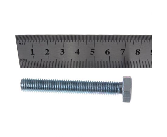 Оцинкованные болты Стройбат DIN 933 М10х70 15 шт. 2630055/272511 – изображение 2