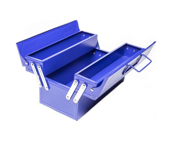 Металлический ящик для инструментов BIST 3-х секционный, 330x160x160 мм BWD1328 – изображение 3