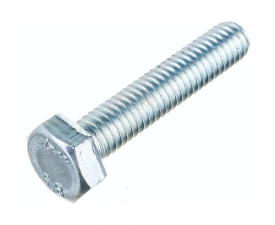 Болт Стройметиз М6х30 DIN 933, класс прочности 5.8, цинк уп. 5 шт 3011241 – изображение 3