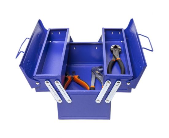 Металлический ящик для инструментов BIST 3-х секционный, 330x160x160 мм BWD1328 – изображение 4