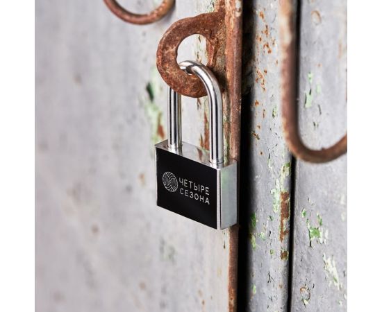 Навесной замок ЧЕТЫРЕ СЕЗОНА серия Сталь, 60 мм, длинная дужка 79-0046 – изображение 4