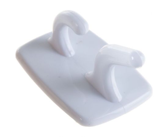 Самоклеящийся крючок Amig пластик, белый, 2 шт. в дисп. 204-40х24х24 BL – изображение 4