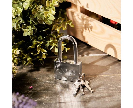 Навесной замок ЧЕТЫРЕ СЕЗОНА серия Сталь, 60 мм, длинная дужка 79-0046 – изображение 6