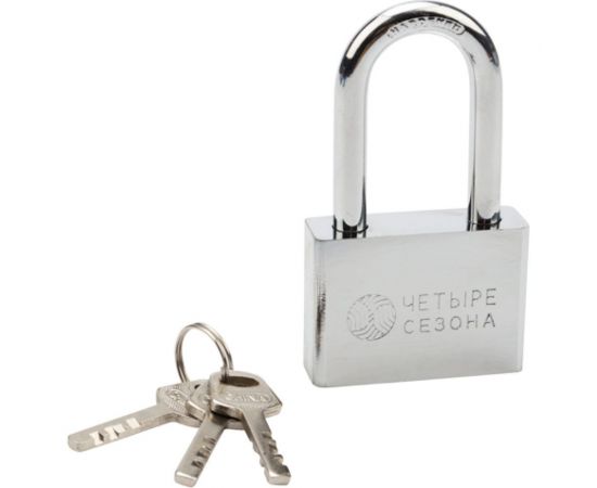 Навесной замок ЧЕТЫРЕ СЕЗОНА серия Сталь, 60 мм, длинная дужка 79-0046 – изображение 8