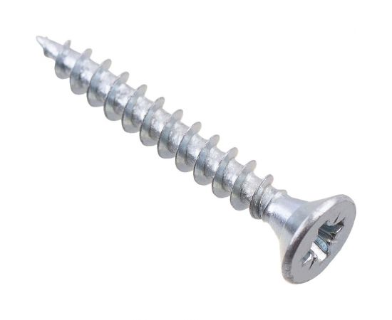 Универсальные саморезы Стройбат 4,0x30 белый цинк 450 шт. 204350 