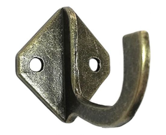 1-рожковый крючок СКОБЯНОЙ мод. 58, бронза 008007 