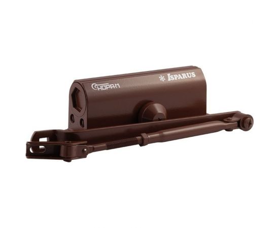 Дверной доводчик НОРА-М Isparus 420 морозостойкий, для дверей от 40 до 90 кг, коричневый 18722 