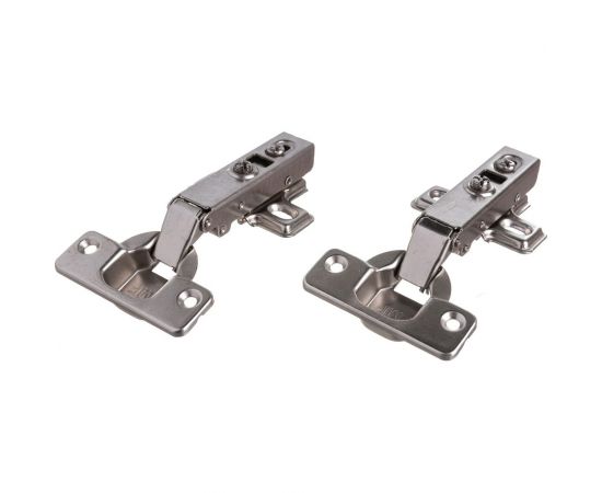 Мебельная петля СКОБЯНОЙ д/накл. дв., с доводчиком, 2 шт. 008838 