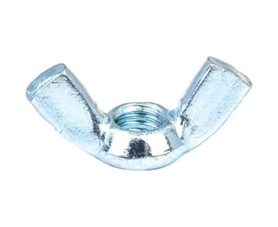 Барашковая гайка Стройбат DIN315 М 6 белый цинк 100 шт 307610 