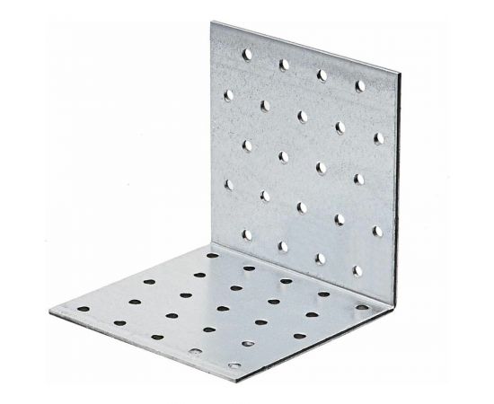 Крепежный равносторонний перфорированный уголок СВК 40x40x40 толщина 1,8 мм SVK-PFL40404018 