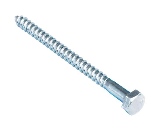 Сантехнический оцинкованный болт Стройбат DIN 571 8х80 мм 20 шт. 2642018 008481 – изображение 2