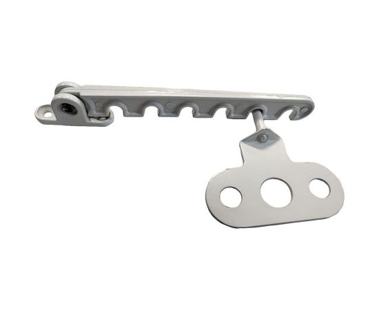 Ограничитель окна СКОБЯНОЙ металл., белый 008400 – изображение 2