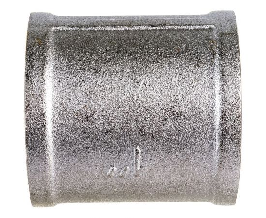 Муфта STI латунная Ду25 (1"") Ру16 никелированная, внутренняя резьба D270-00418 – изображение 3