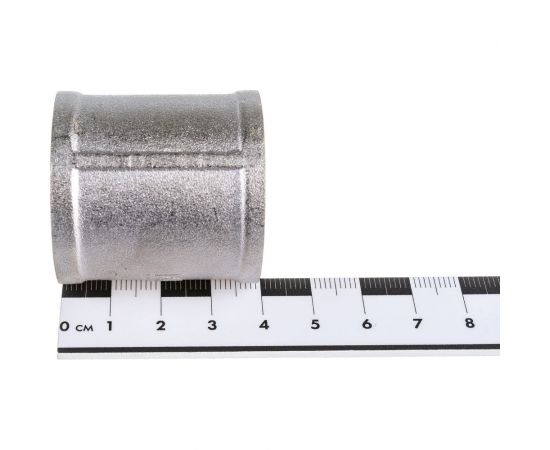 Муфта STI латунная Ду25 (1"") Ру16 никелированная, внутренняя резьба D270-00418 – изображение 4